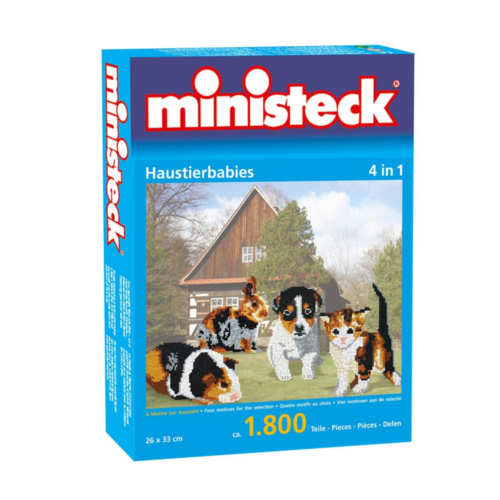 Ministeck Ministeck - Mozaïek - Jonge huisdieren - 1800dlg. Ministeck Ministeck - Mozaïek - Jonge huisdieren - 1800dlg.