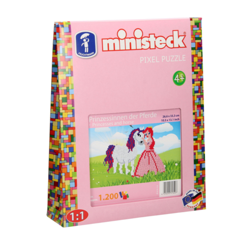 Ministeck Ministeck - Mozaïek - Prinses & paard - 1200dlg. Ministeck Ministeck - Mozaïek - Prinses & paard - 1200dlg.