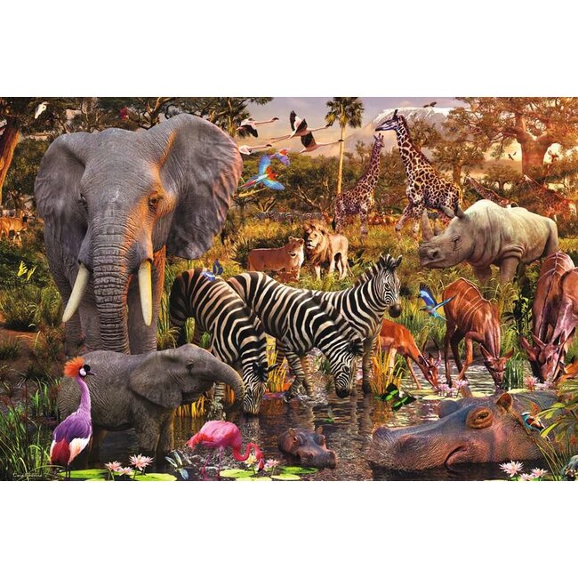 Ravensburger Puzzel - Afrikaanse dierenwereld - 3000st.