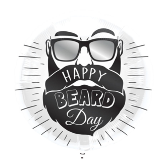 Folat Folieballon - Happy beard day - Zonder vulling