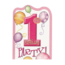 Uitnodigingskaarten - 1st Birthday - Roze - 6st.