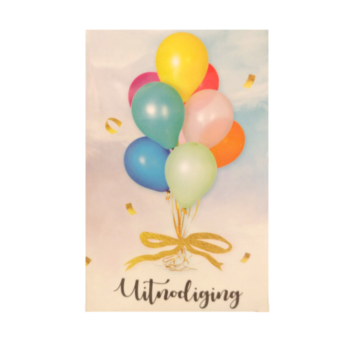 Interstat Uitnodigingskaarten - Ballonnen - 6st. Interstat Uitnodigingskaarten - Ballonnen - 6st.