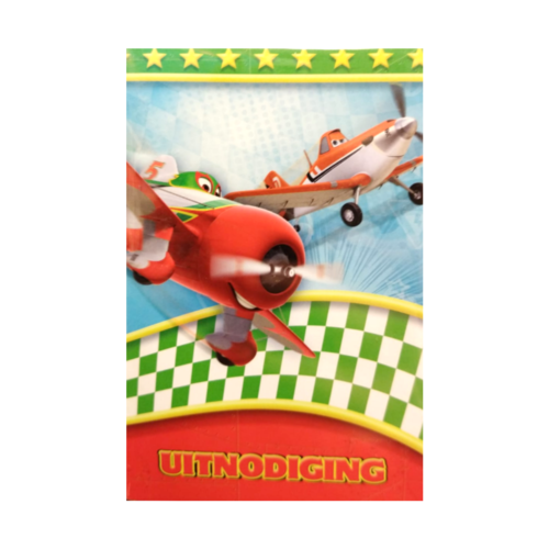Interstat Uitnodigingskaarten - Cars - Planes - 6st. Interstat Uitnodigingskaarten - Cars - Planes - 6st.