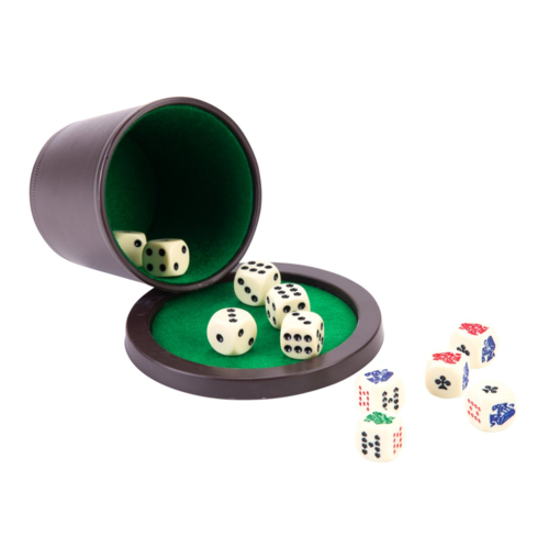 Pokerbeker - Met deksel & stenen Pokerbeker - Met deksel & stenen