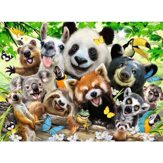 Ravensburger Puzzel - Wilde dieren selfie - 300st.