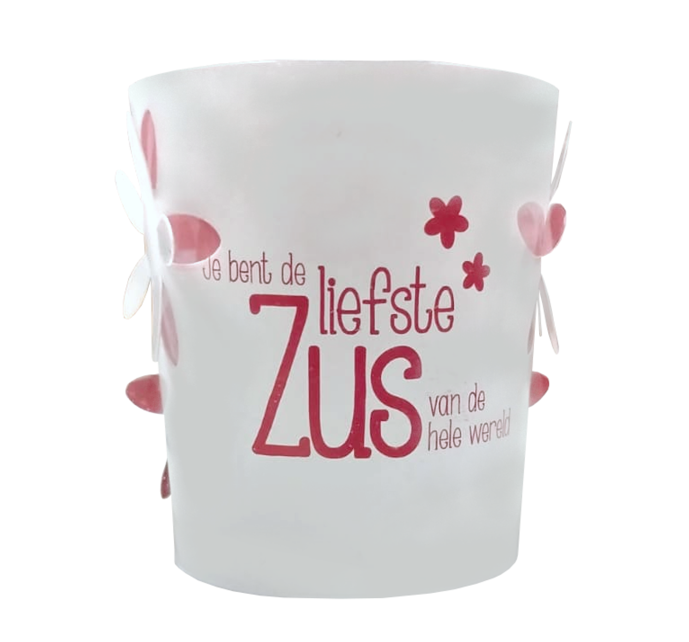 Stralend lichtje - Waxinelichtje met houder - Liefste zus