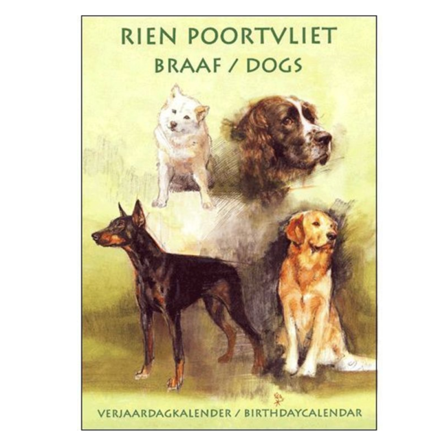 Comello Verjaardagskalender - Rien Poortvliet - Braaf/Dogs
