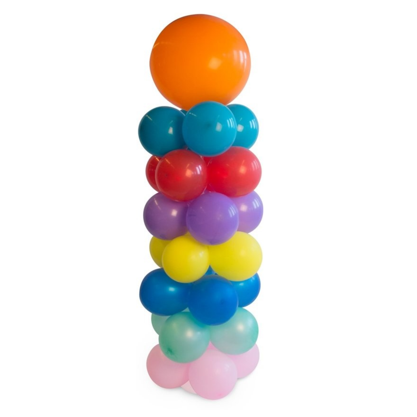 Folat Pilaar voor ballonnen - Met standaard - 135cm - Zonder ballonnen