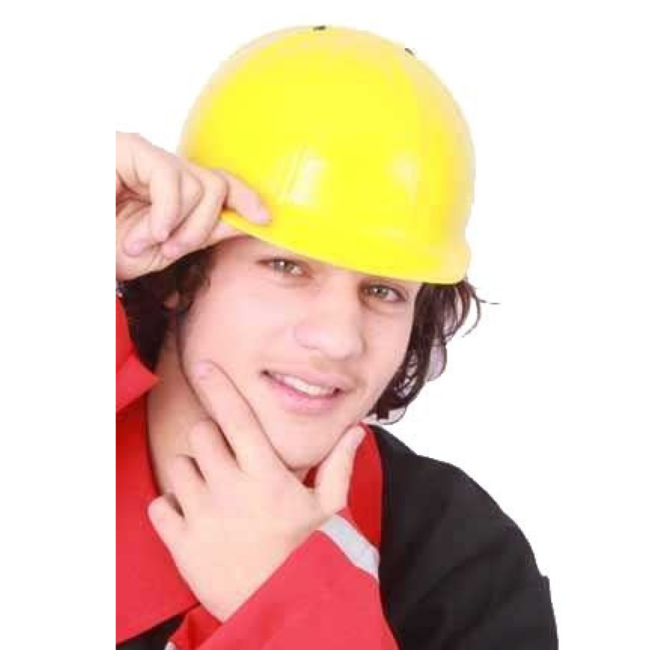 PartyXplosion Helm - Bouwhelm - Geel - Verstelbaar