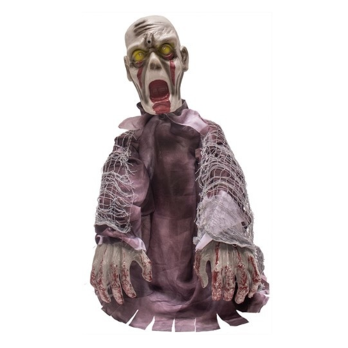 Partychimp Partychimp - Halloween - Zombie - Bewegende armen - Licht en geluid - 55cm Partychimp Partychimp - Halloween - Zombie - Bewegende armen - Licht en geluid - 55cm
