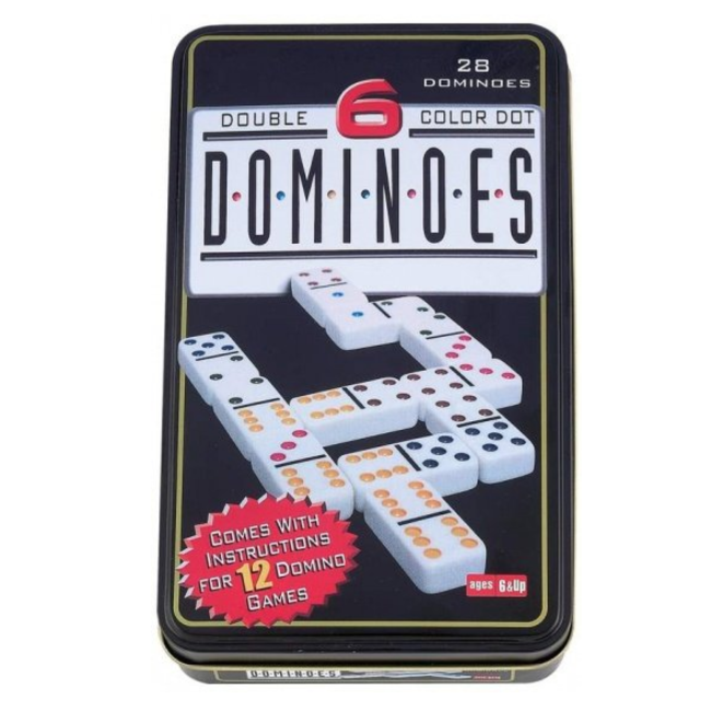 Engelhart Spel - Domino dubbel 6 - In blik - 28dlg.