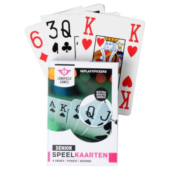 Engelhart Speelkaarten - Kaartspel - Senior - Poker/bridge