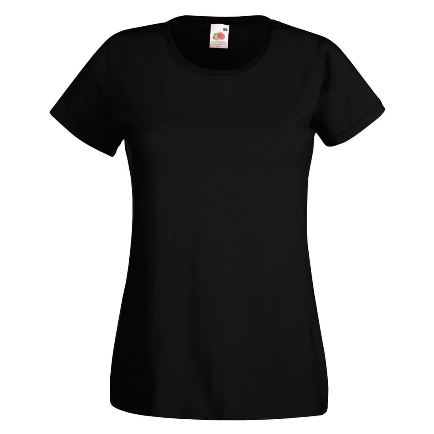 T-shirt - Lady fit - Zwart - XL