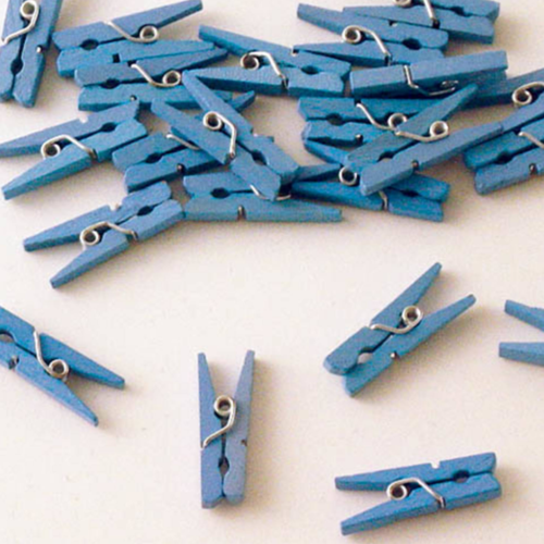 Folat Knijpertjes - Baby - Blauw - 24st. Folat Knijpertjes - Baby - Blauw - 24st.