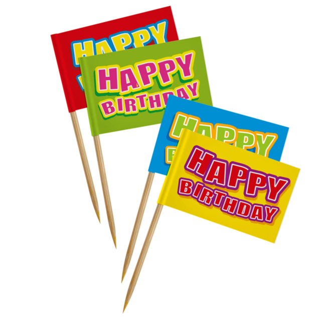 Folat Prikkertjes - Happy Birthday - 24st.