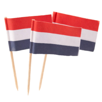 Folat Prikkertjes - Nederlandse vlag - RWB - 50st.