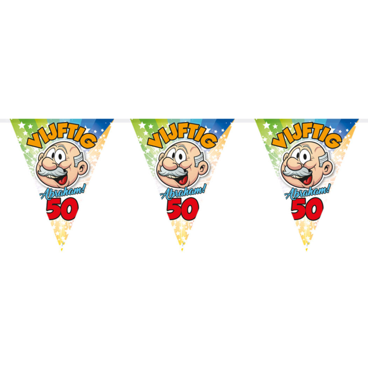 Vlaggenlijn - 50 jaar, Abraham - 10m