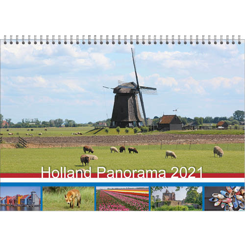 Comello Kalender - Maandkalender - Holland Panorama - 23,5x33,5cm - 2021 Comello Kalender - Maandkalender - Holland Panorama - 23,5x33,5cm - 2021