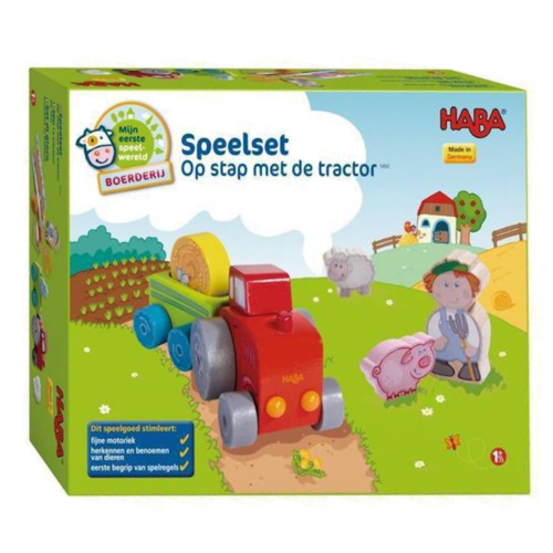 Haba Speelset - Op stap met de tractor Haba Speelset - Op stap met de tractor