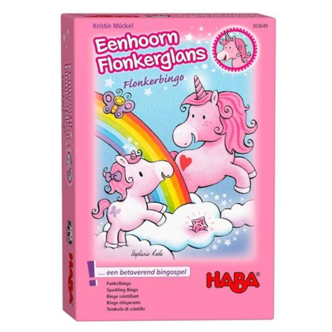 Haba Spel - Eenhoorn Fonkerglans - Flonkerbingo - 3+