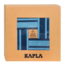 Kapla Plankjes - Kapla - Licht & donker blauw - 40st. - Incl. boek