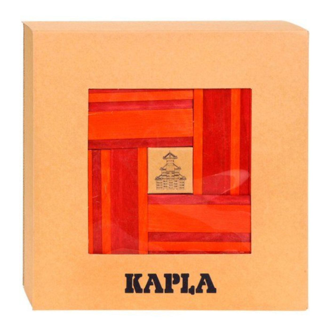 Plankjes - Kapla - Rood & oranje - 40st. - Incl. boek