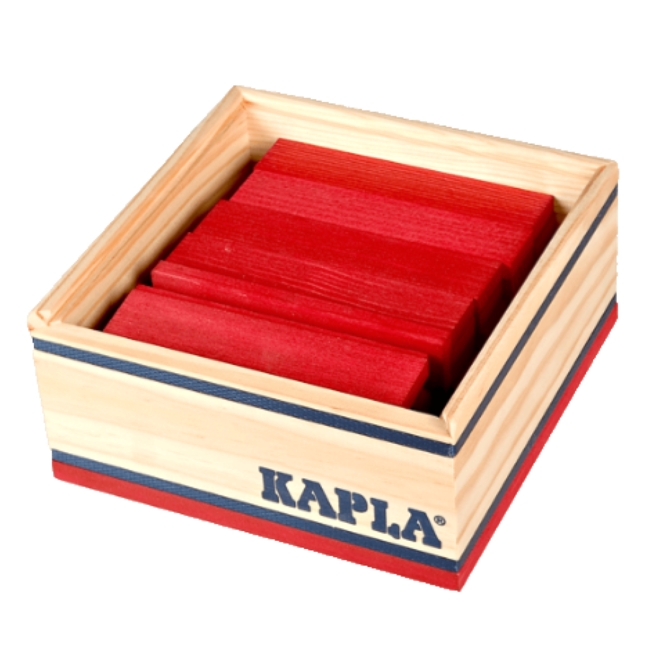 Kapla Plankjes - Kapla - Rood - 40st.