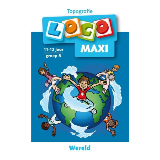 Loco Leerspellen Loco Maxi - Boekje - Topografie wereld - 9-12 jaar*