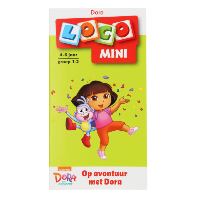 Loco Leerspellen Loco Mini - Boekje - Op avontuur met Dora - 4-6 jaar - Groep 1-2*