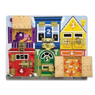 Melissa & Doug Puzzel - Grendelbord - 6st.