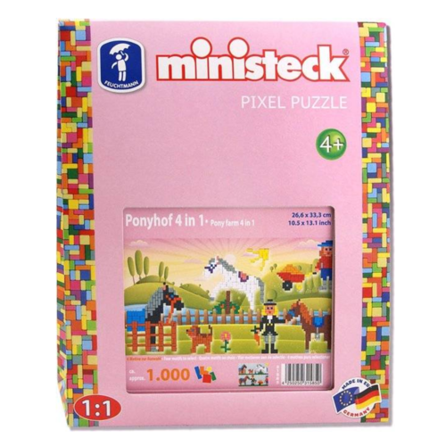 Ministeck Mozaïek - De Manege - 4 In 1 - XLbox - 1000dlg. Ministeck Mozaïek - De Manege - 4 In 1 - XLbox - 1000dlg.