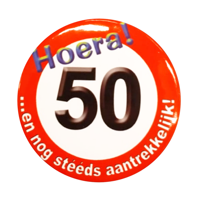 Paperdreams Button - 50 jaar - Klein