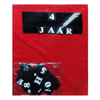 Paper Dreams T-shirt - Tekst - Klittenband - Rood - mt.104