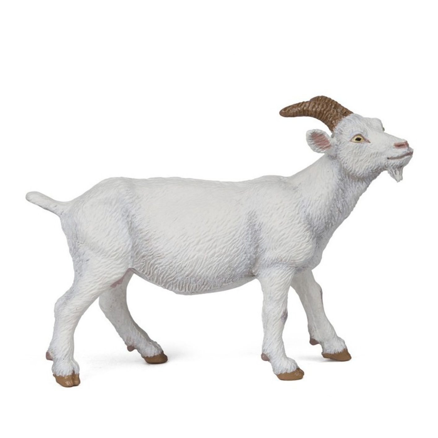 Speelfiguur - Boerderijdier - Geit - Wit