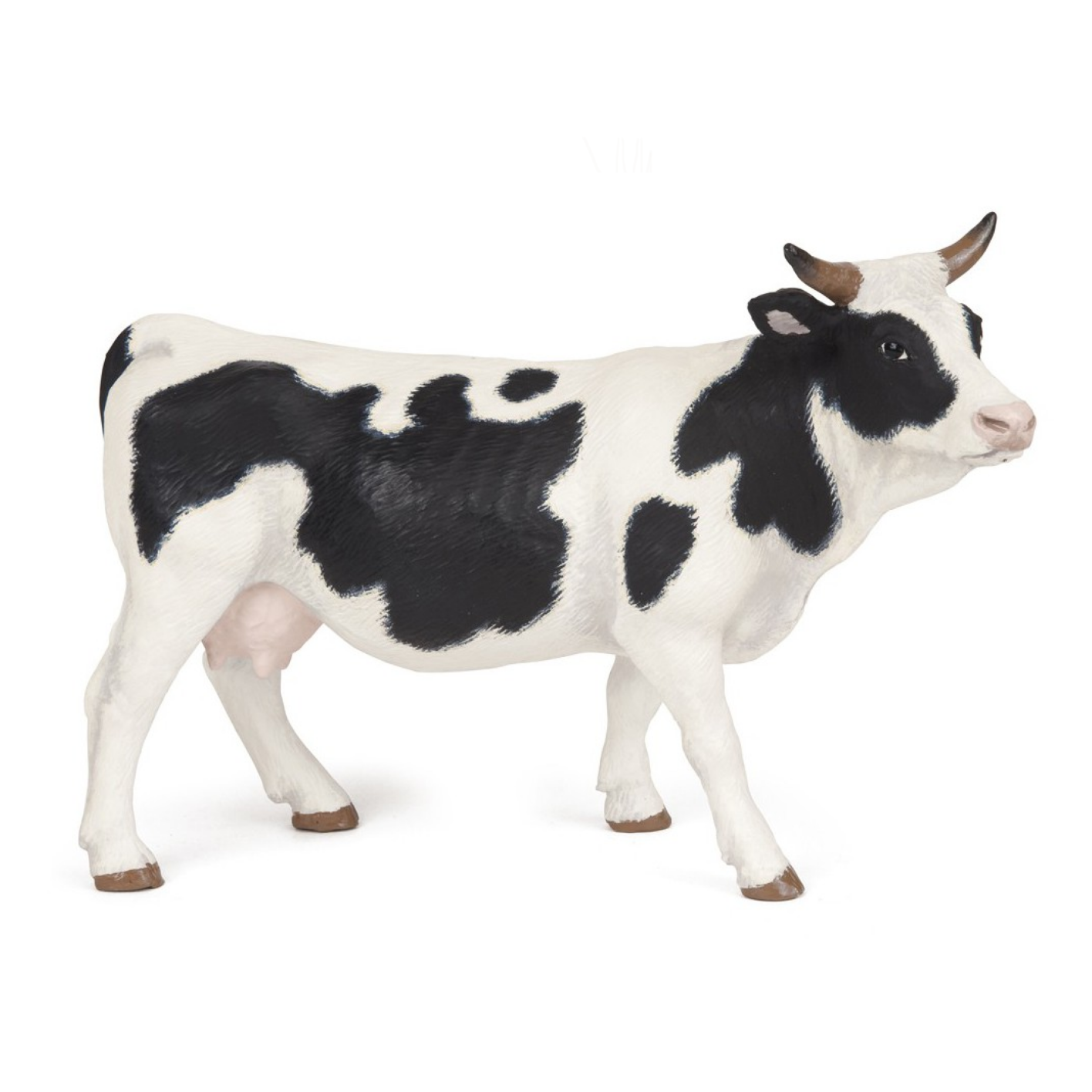 Speelfiguur - Boerderijdier - Koe - Zwart, wit