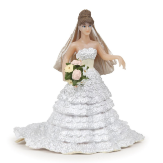 Papo Speelfiguur - Mens - Bruid - Met wit kanten jurk