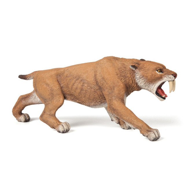 Papo Speelfiguur - Prehistorie - Sabeltandtijger - Smilodon