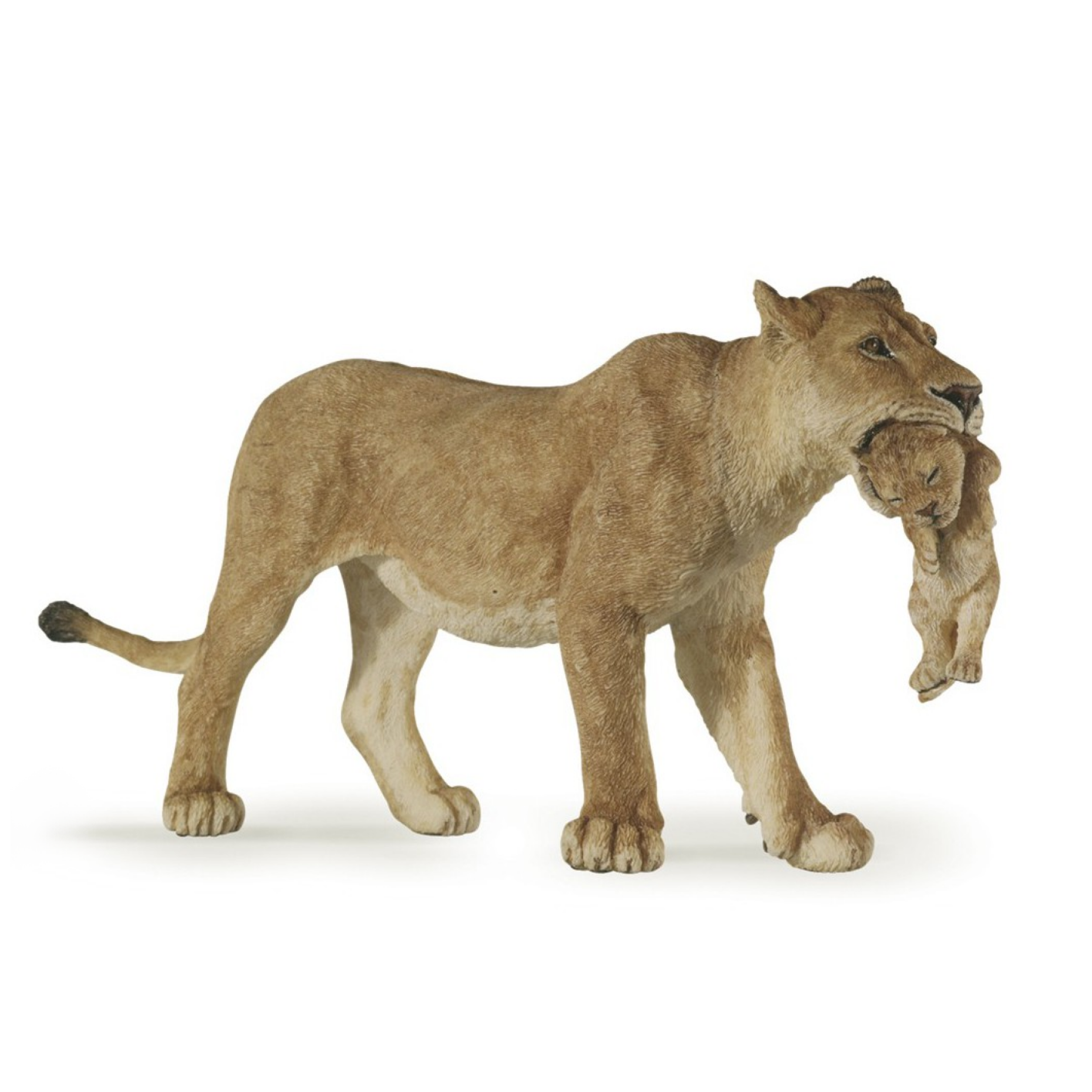 Speelfiguur - Wild dier - Leeuwin met welp