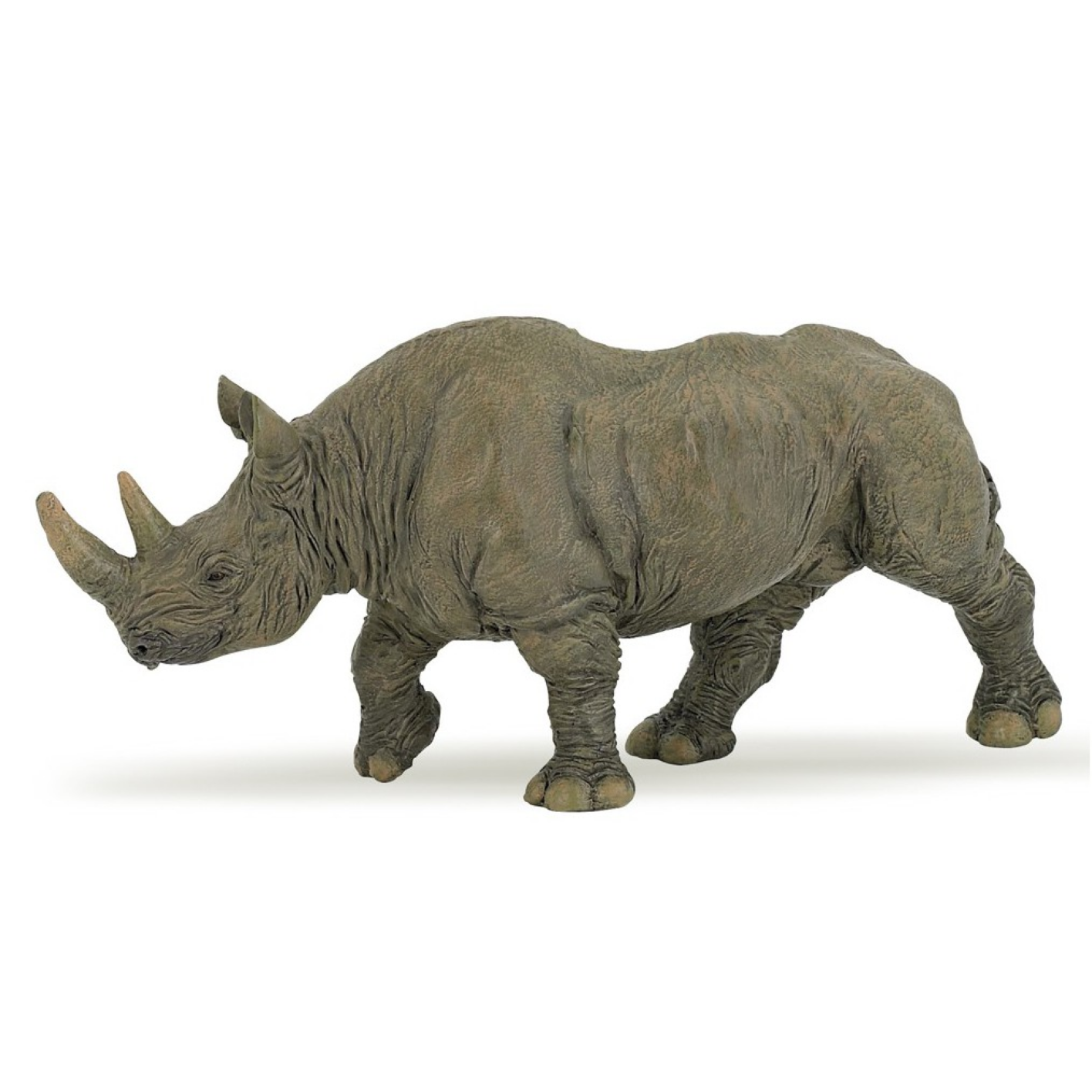 Speelfiguur - Wilde dieren - Neushoorn - Zwart