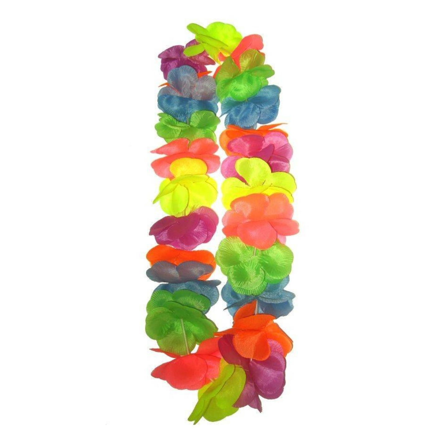 Bloemenketting - Hawaii - Grote bloemen - Fluor / neon