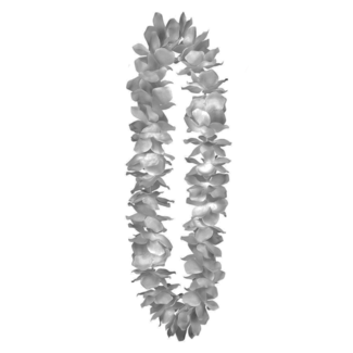 PartyXplosion Bloemenketting - Hawaii - Zilver