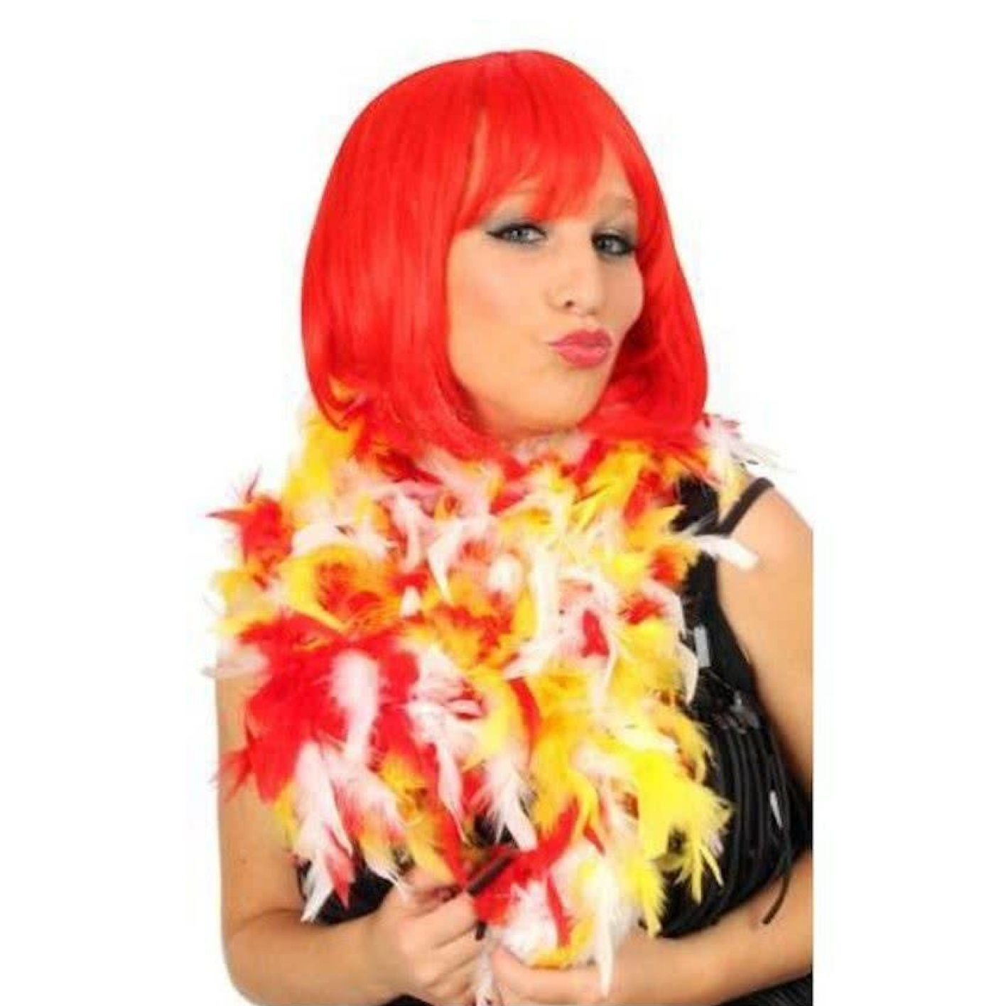 Boa - Rood/Wit/Geel - Dik - 180cm - 75gr.