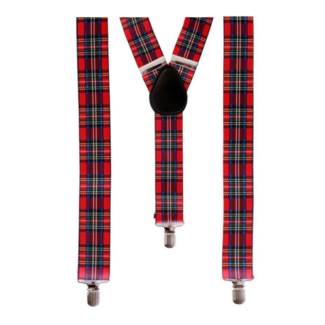 PartyXplosion Bretels - Schotse ruit
