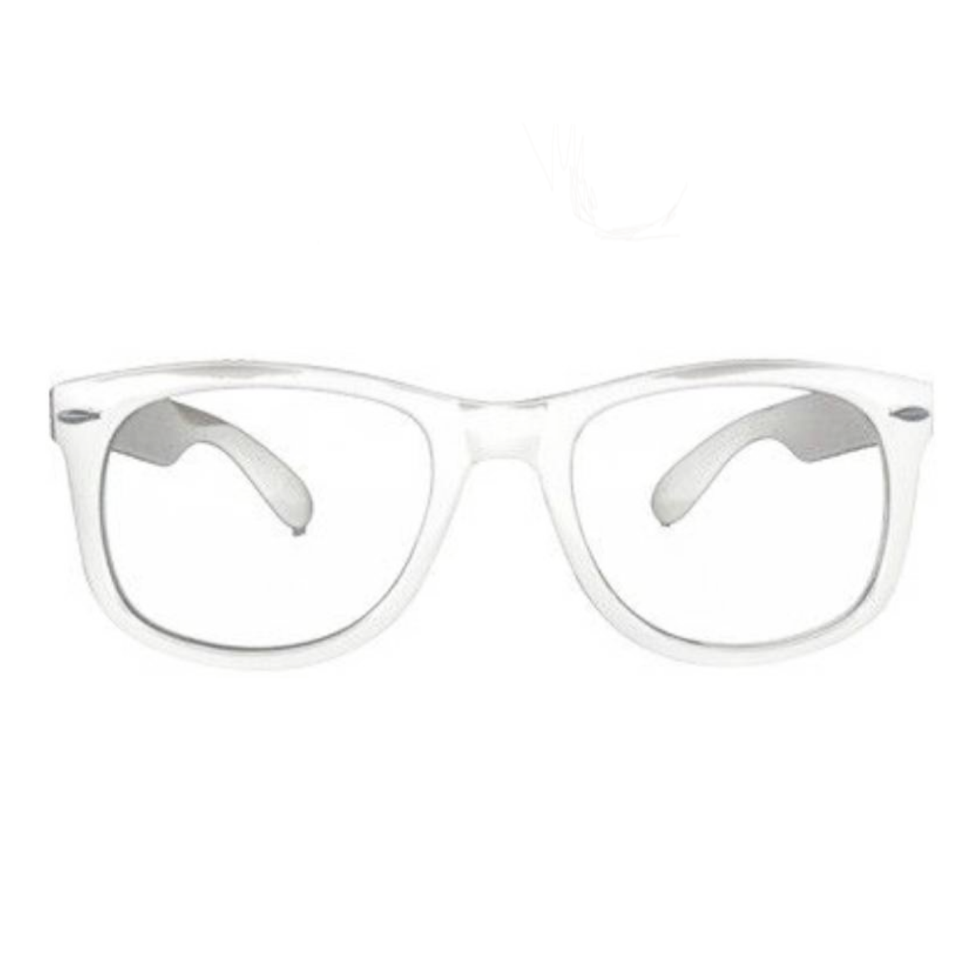 Bril - Wit - Doorzichtig glas - Blues brothers