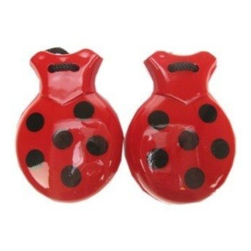 PartyXplosion Castagnetten - Rood & zwart PartyXplosion Castagnetten - Rood & zwart