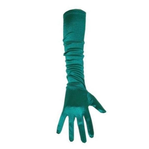 PartyXplosion Handschoenen - Turquoise - Satijn - 48cm PartyXplosion Handschoenen - Turquoise - Satijn - 48cm