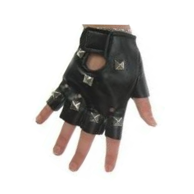 PartyXplosion Handschoenen - Zwart - Punker