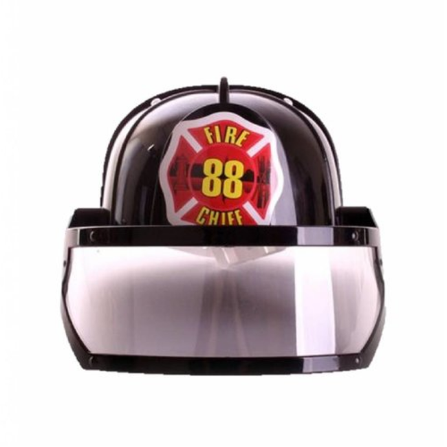 PartyXplosion Helm - Brandweer - Zwart*