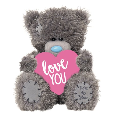 Me to You Knuffel - Beer - Love you - Met roze hart - 11cm Me to You Knuffel - Beer - Love you - Met roze hart - 11cm