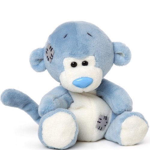My blue nose friends Knuffel - Aap - Met blauwe neus - 11cm My blue nose friends Knuffel - Aap - Met blauwe neus - 11cm